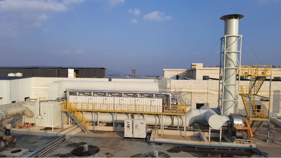 江西某電子公司 活性炭吸脫附+催化燃燒CO 廢氣治理案例